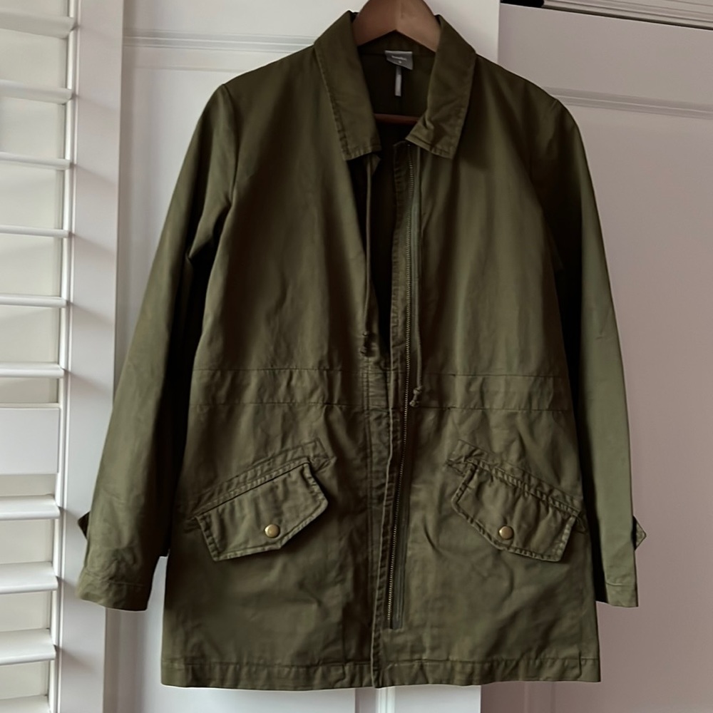 Bobi army green jacket, size small